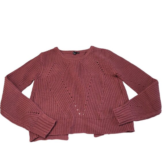 Windsor Open Back Knit Sweater Mauve Pink Size Small - Picture 3 of 8